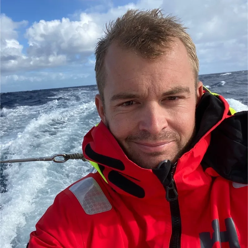 Will Ellison, VOR70 HYPR, mid-Atlantic, January 2022